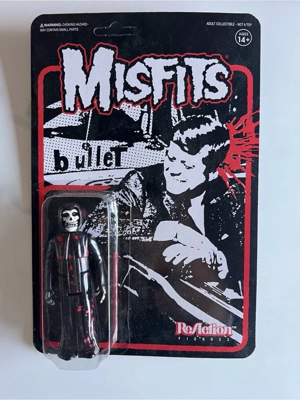 Misfits Bullet ReAction Figure - Black & Red Skeleton